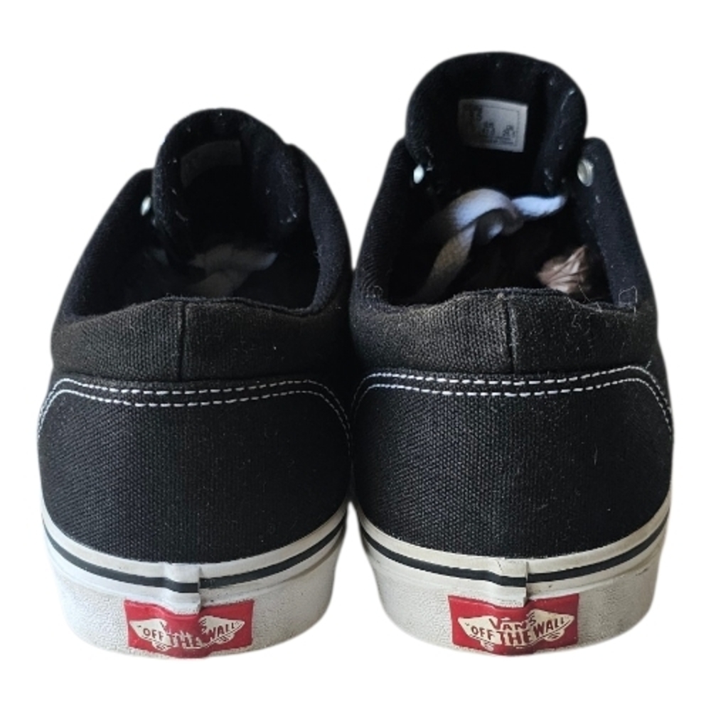 Vans Era Black Canvas Skate Shoes Men’s 8.5 Classic Streetwear Sneakers - Picture 6 of 16